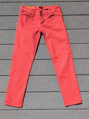 J. Crew Stretch Size 26 Toothpick Jeans | J.Crew Coral Colored Jeans Style 77088